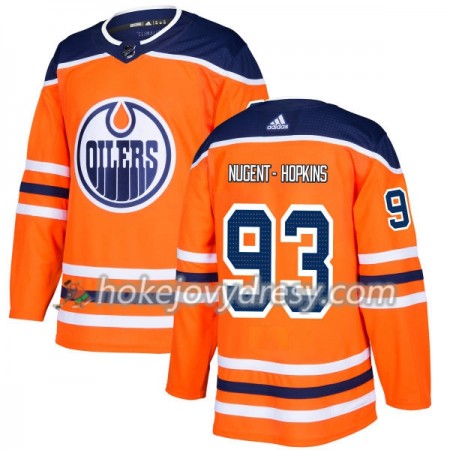 Pánské Hokejový Dres Edmonton Oilers Ryan Nugent-Hopkins 93 Adidas 2017-2018 Oranžová Authentic